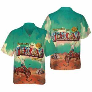 Greetings From Texas Hawaiian Shirt Greetings From Texas Hawaiian Shirt
