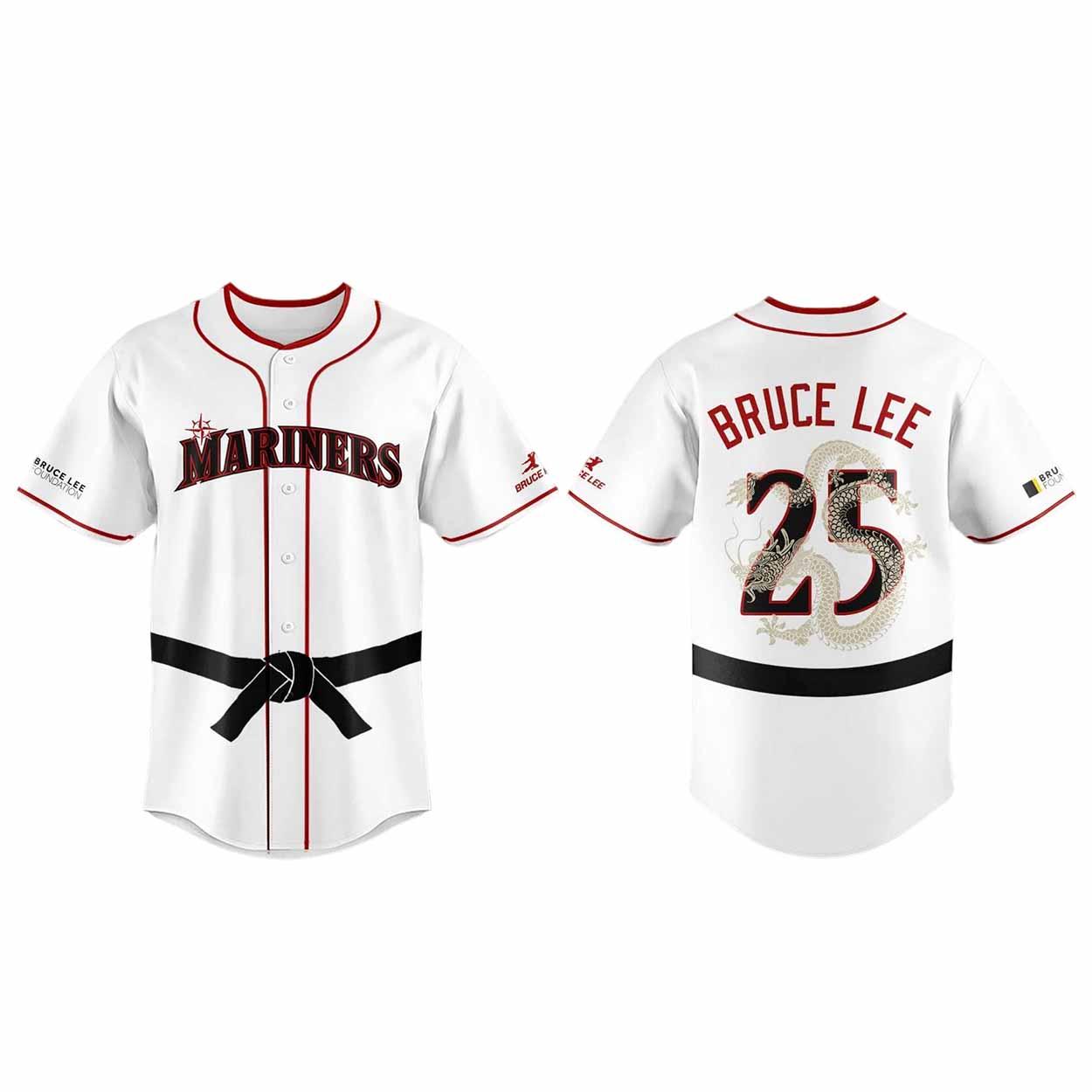 Mariners Bruce Lee Baseball Jersey 2025 Mariners Bruce Lee Baseball Jersey 2025