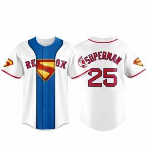 Red Sox Superman Night Baseball Jersey 2025