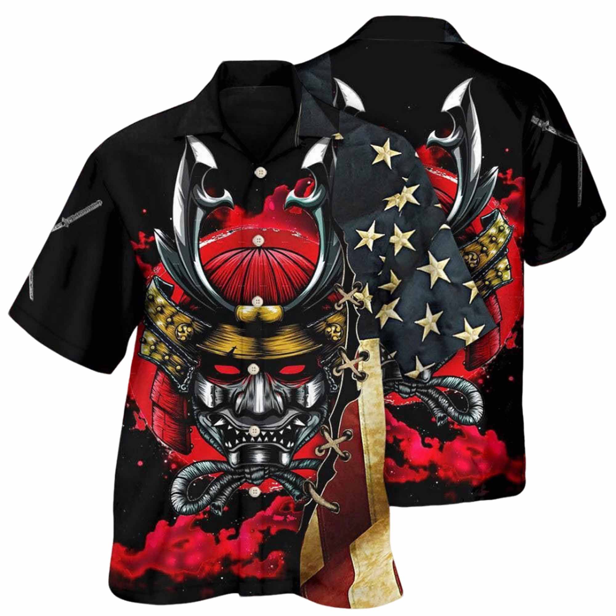 Samurai America Independence Day Hawaiian Shirt Samurai America Independence Day Hawaiian Shirt