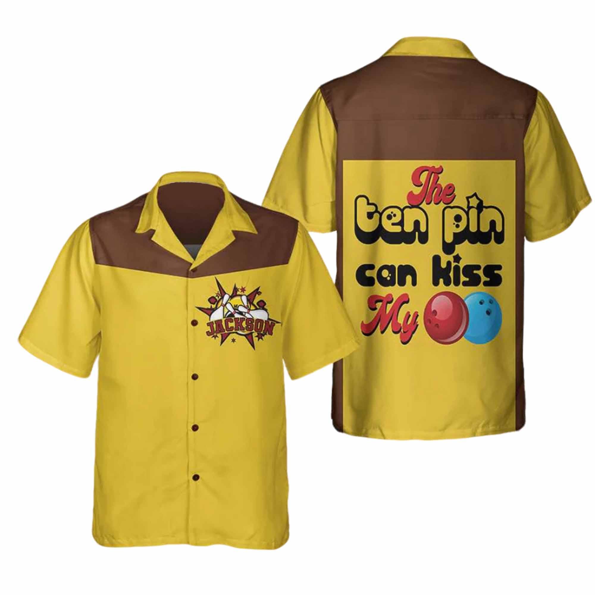 The Ten Pin Can Kiss My Ball Custom Hawaiian Shirt The Ten Pin Can Kiss My Ball Custom Hawaiian Shirt