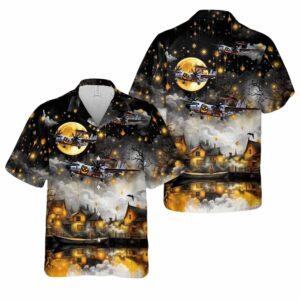 US Navy Northrop Grumman E-2 Hawkeye Halloween Hawaiian Shirt US Navy Northrop Grumman E-2 Hawkeye Halloween Hawaiian Shirt