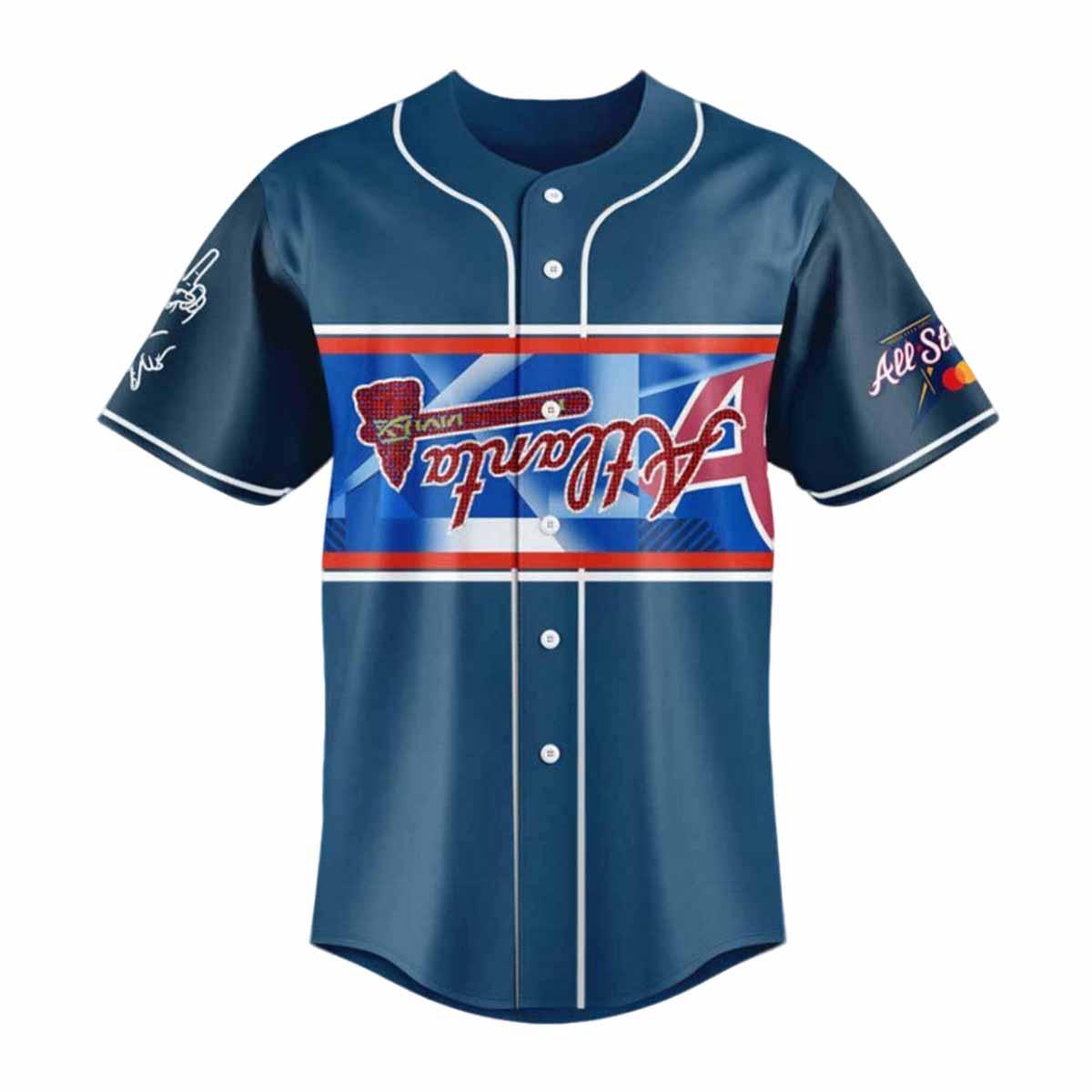 Usher Atlanta Braves Peace Up A Town Down Jersey Usher Atlanta Braves Peace Up A Town Down Jersey