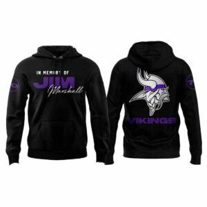 Vikings In Memory Of Jim Marshall Hoodie 2025