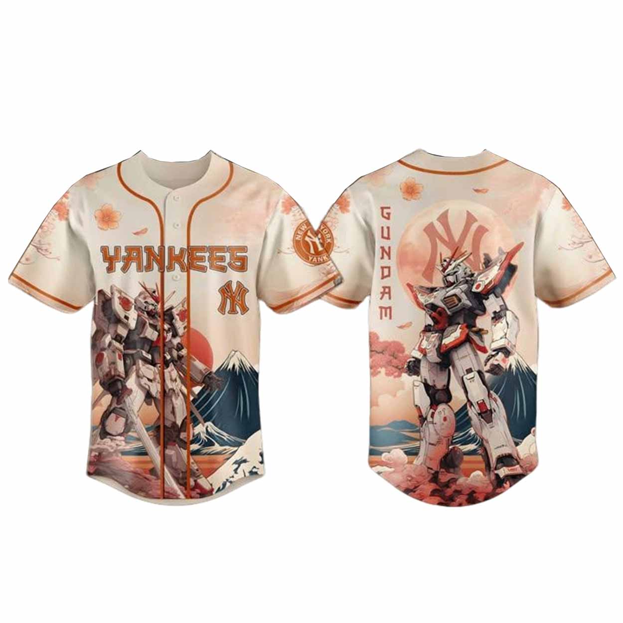 Yankees x Gundam Baseball Jersey 2025 Yankees x Gundam Baseball Jersey 2025