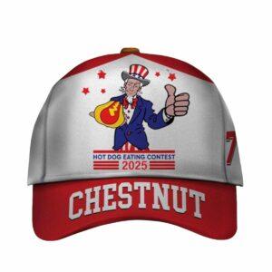 2025 Joey Chestnut 17th Nathan Famous Hot Dog Hat 2025 Joey Chestnut 17th Nathan Famous Hot Dog Hat