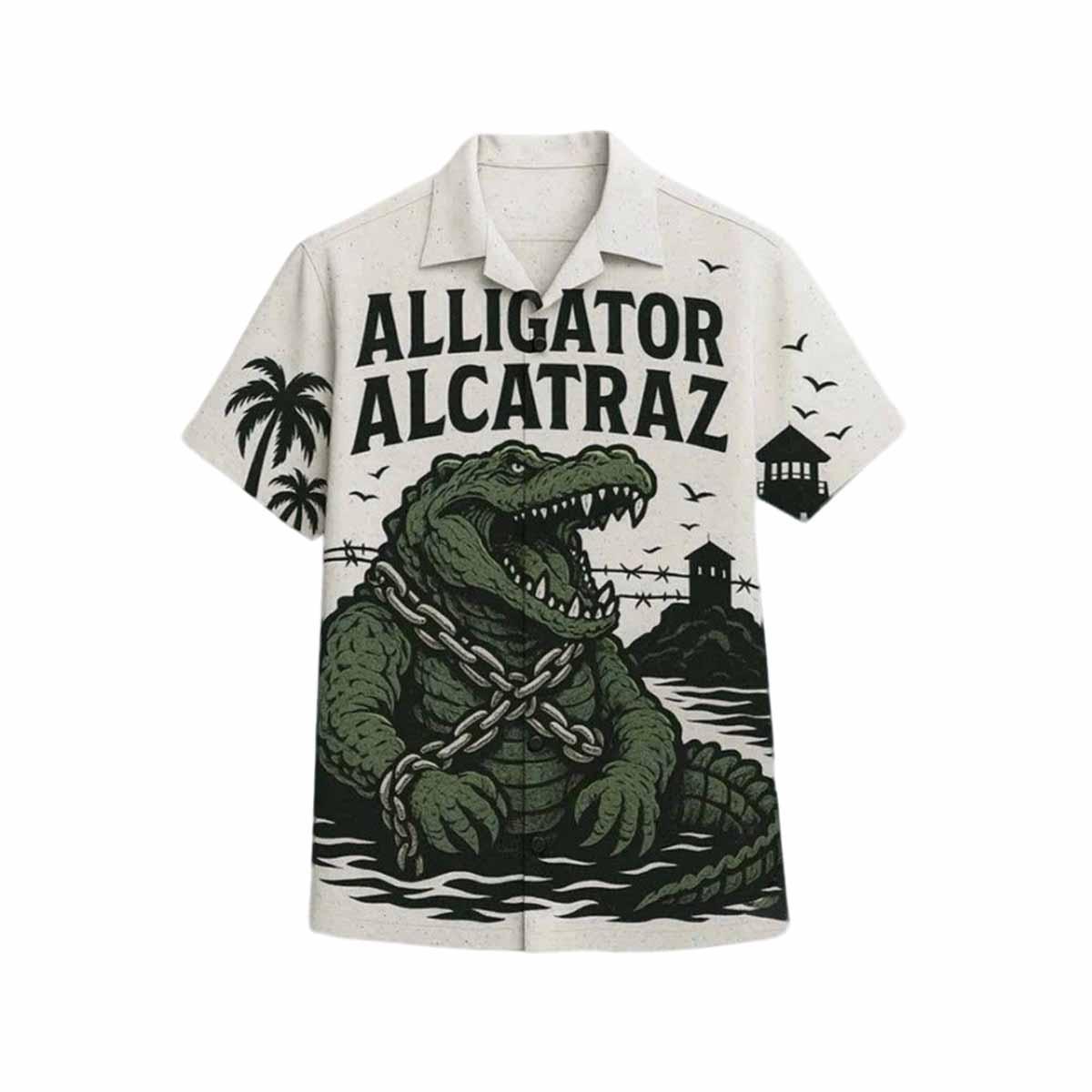 Alligator Alcatraz Hawaiian Shirt Alligator Alcatraz Hawaiian Shirt