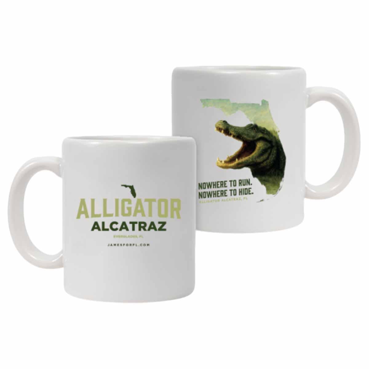 Alligator Alcatraz White Coffee Mug Alligator Alcatraz White Coffee Mug
