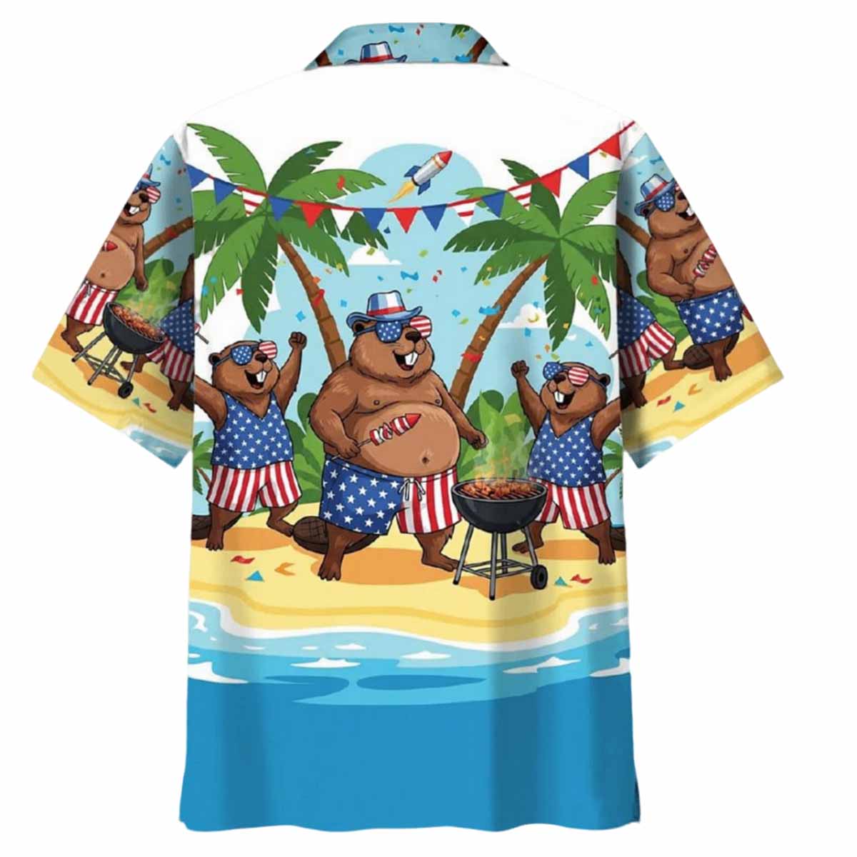 Beaver Proud Of America Hawaiian Shirt Beaver Proud Of America Hawaiian Shirt