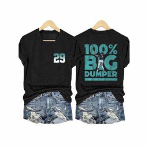 Cal Raleigh 100% Big Dumper 2025 T-Shirt Cal Raleigh 100% Big Dumper 2025 T-Shirt