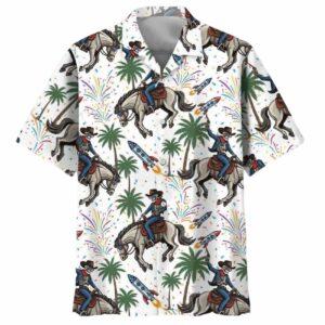 Cowboy Proud Of America Hawaiian Shirt