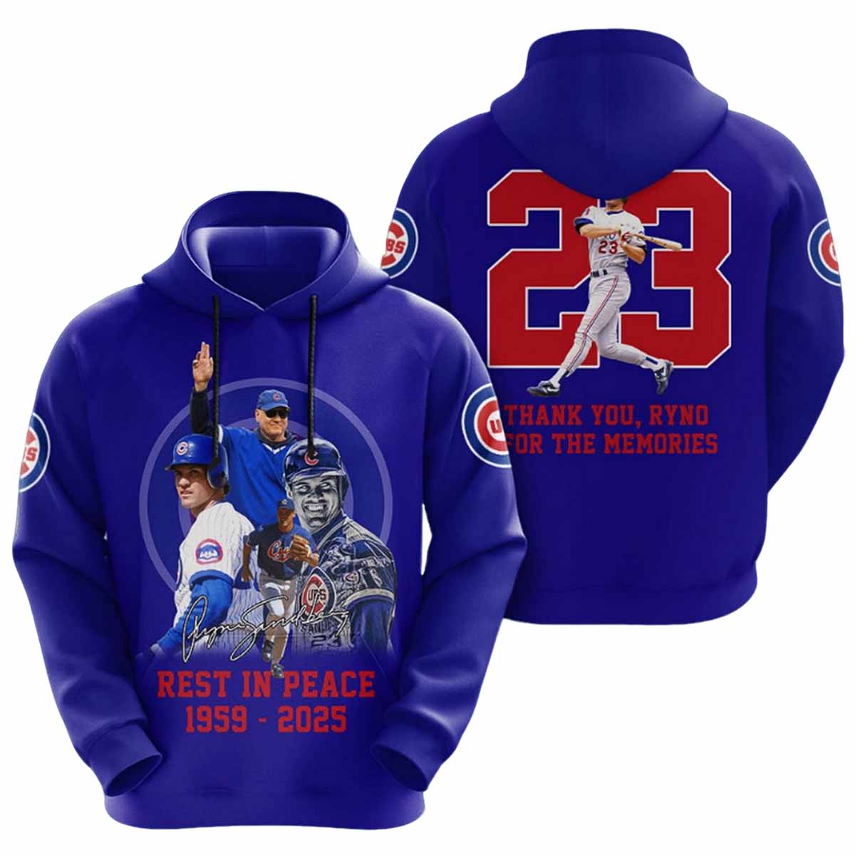 Cubs Ryne Sandberg Rest In Peace 1959 2025 Thank You For The Memories Shirt Cubs Ryne Sandberg Rest In Peace 1959 2025 Thank You For The Memories Shirt
