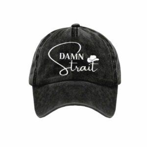 Damn Strait Country Music Print Hat