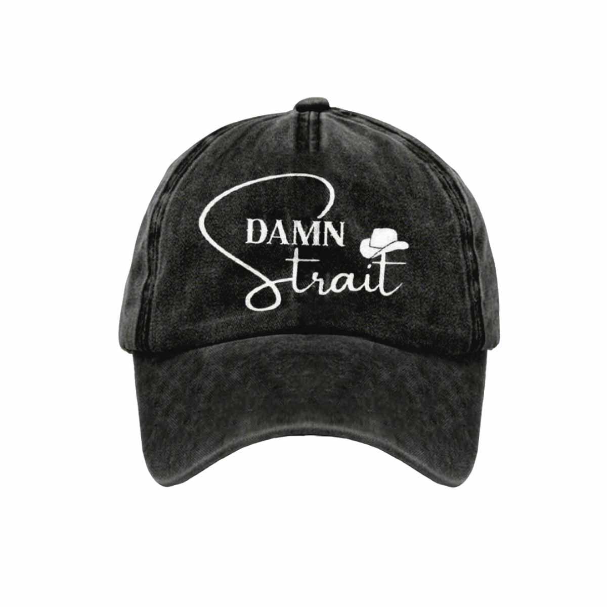 Damn Strait Country Music Print Hat Damn Strait Country Music Print Hat
