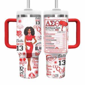 Delta Sigma Theta 1913 Nutritional Facts Tumbler Delta Sigma Theta 1913 Nutritional Facts Tumbler
