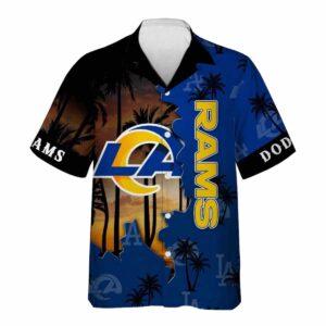 Dodgers x Rams Hawaiian Shirt