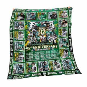 Eagles 92nd Anniversary 1933 2025 Blanket Eagles 92nd Anniversary 1933 2025 Blanket
