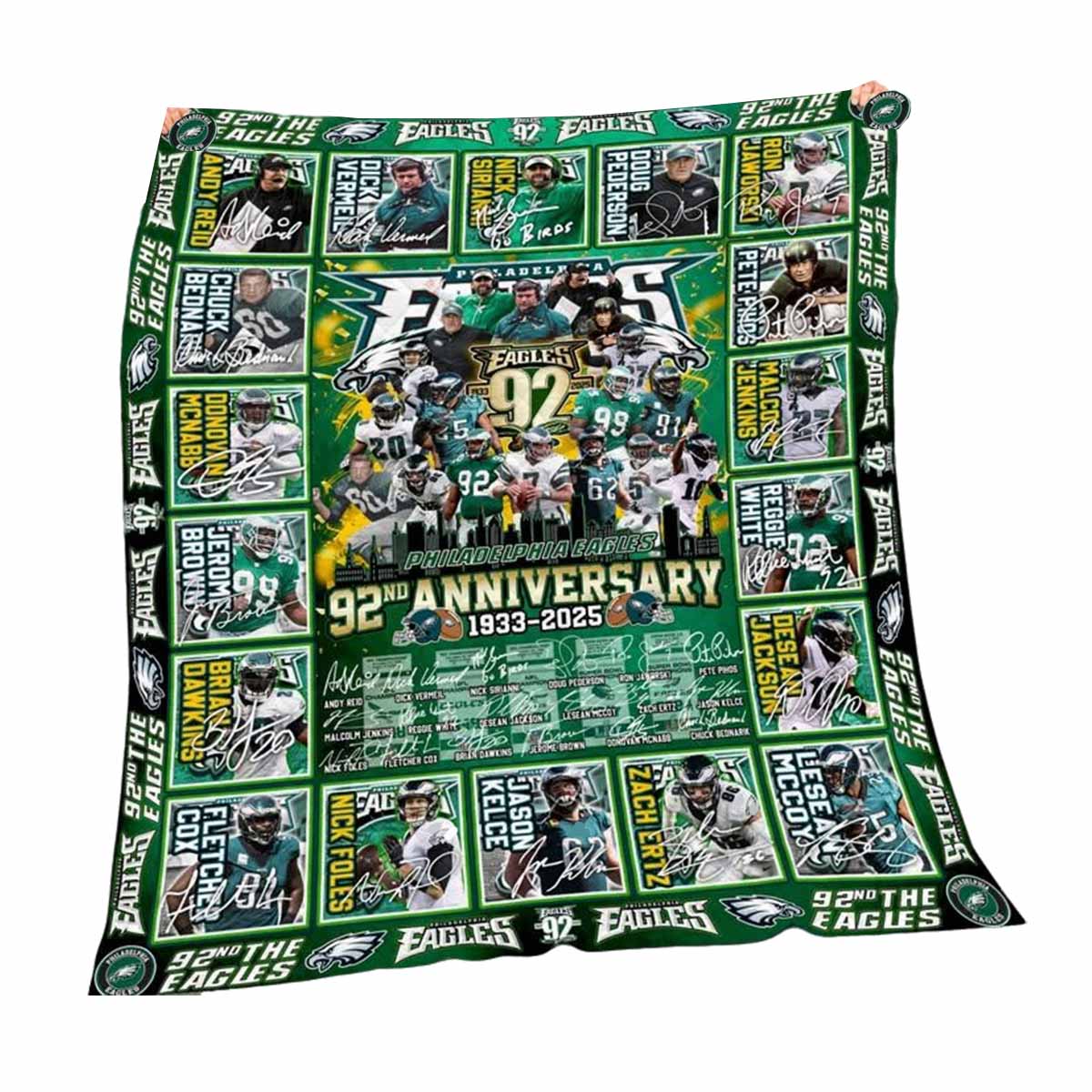 Eagles 92nd Anniversary 1933 2025 Blanket Eagles 92nd Anniversary 1933 2025 Blanket