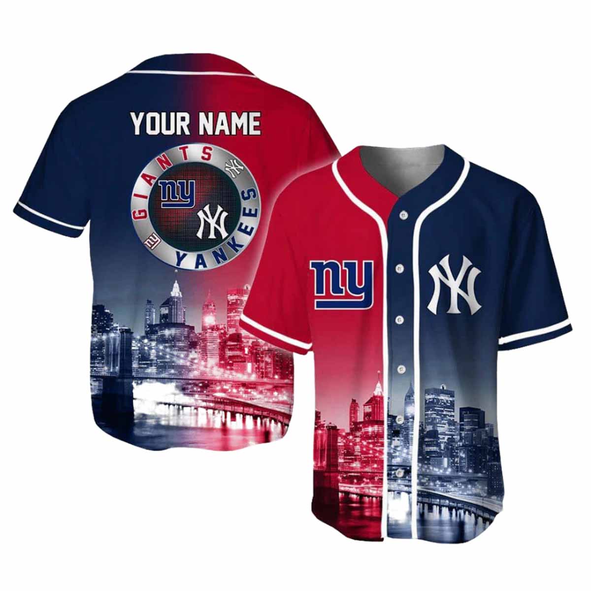 Giants x Yankees Skyline Personalized Jersey Giants x Yankees Skyline Personalized Jersey