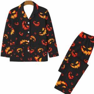 Halloween Scary Pumpkin Pajamas Set Halloween Scary Pumpkin Pajamas Set