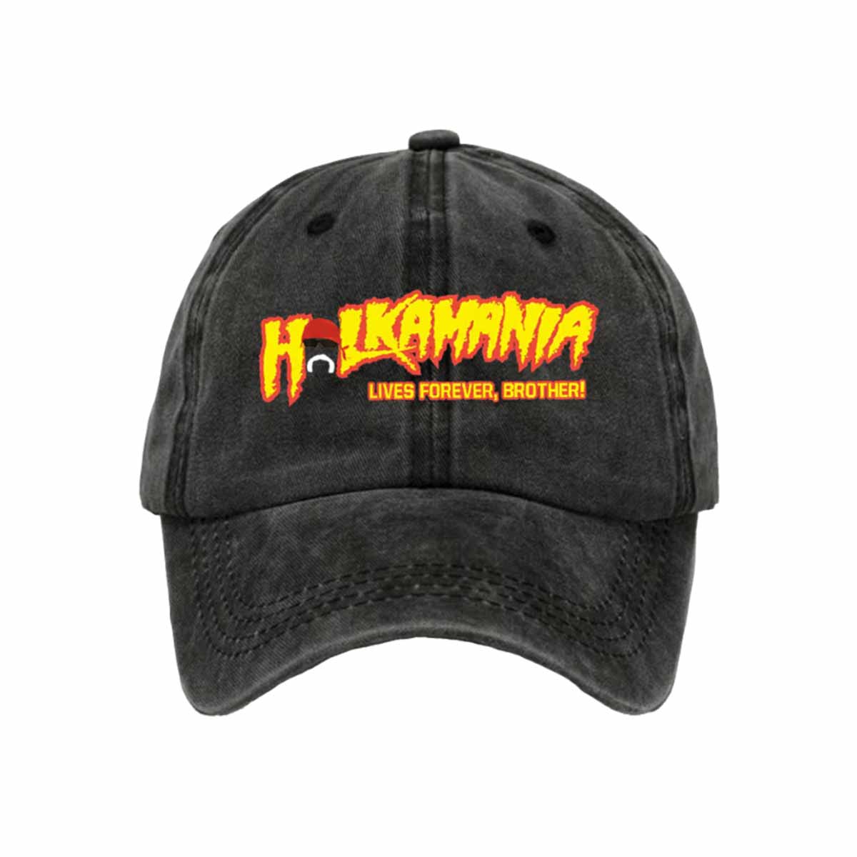 Hulk Hogan Hulkamania Lives Forever Brother Printed Cap Hulk Hogan Hulkamania Lives Forever Brother Printed Cap