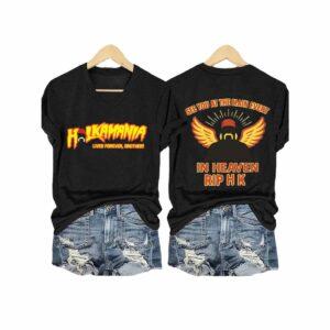 Hulk Hogan Hulkamania See You At The Main Event In Heaven Rip HK V-Neck T-Shirt Hulk Hogan Hulkamania See You At The Main Event In Heaven Rip HK V-Neck T-Shirt