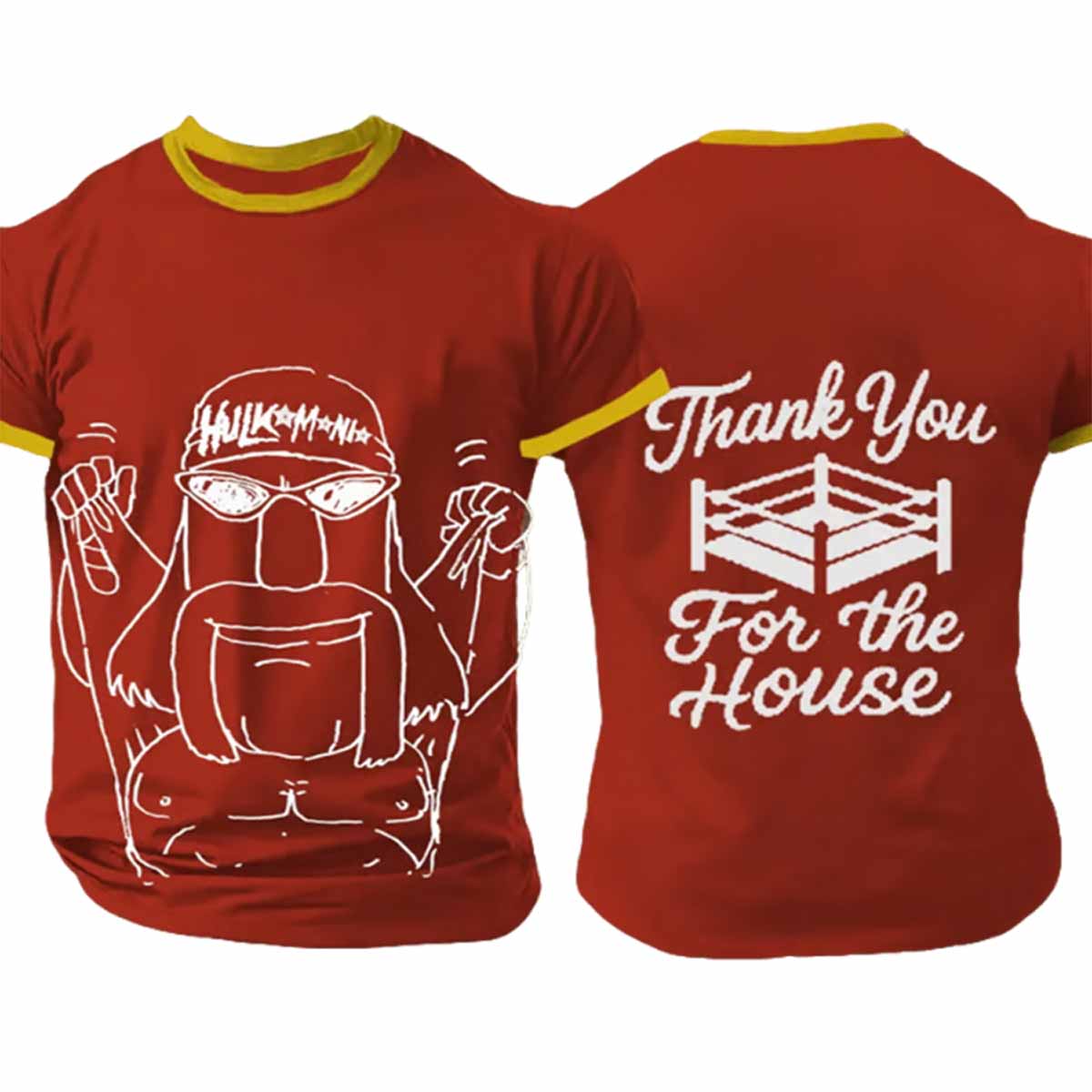 Hulk Hogan Thank You For The House Printed Shirt Hulk Hogan Thank You For The House Printed Shirt