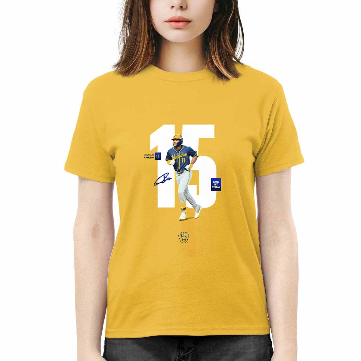 Jackson Chourio 10 Game Hit Streak Shirt Jackson Chourio 10 Game Hit Streak Shirt