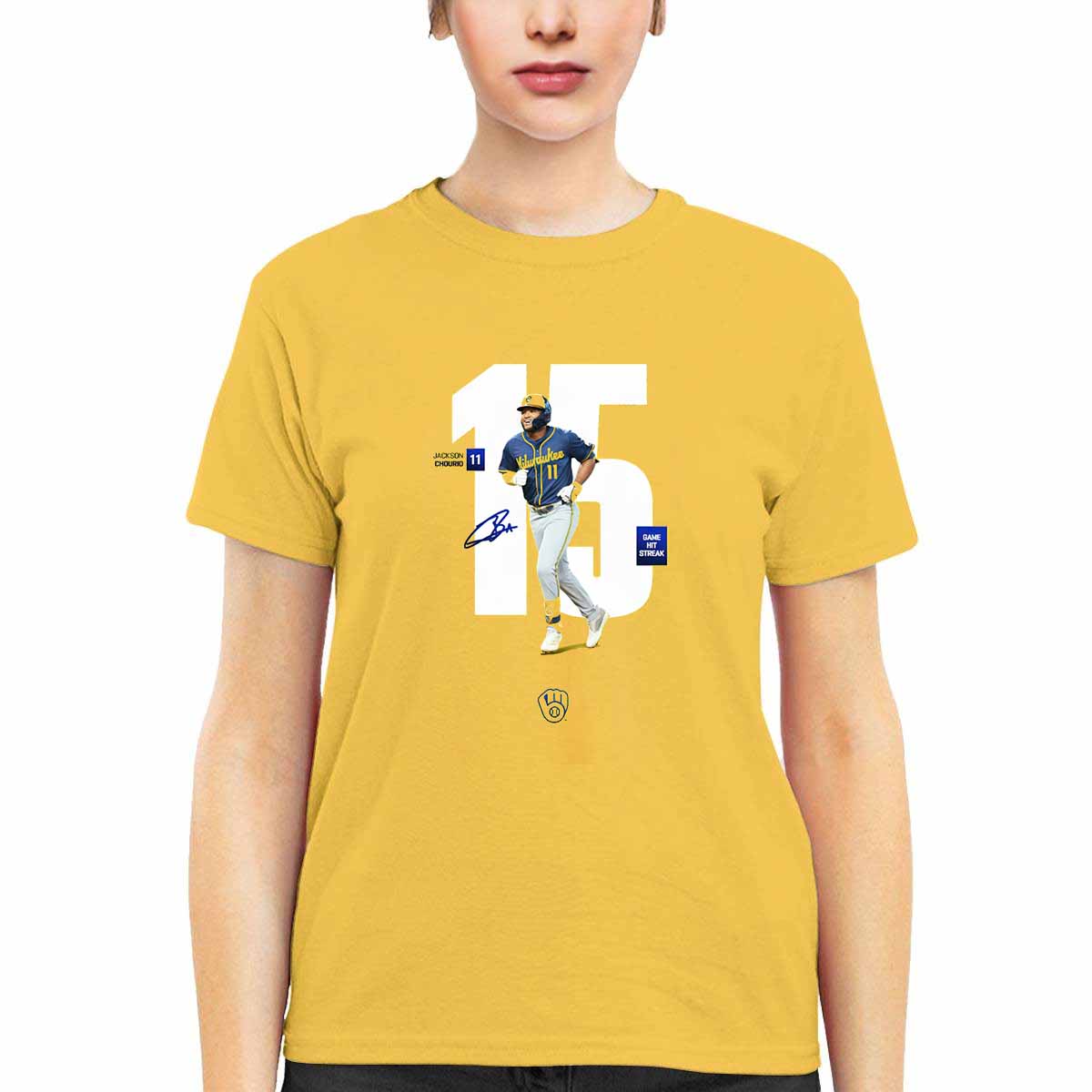 Jackson Chourio 10 Game Hit Streak Shirt Jackson Chourio 10 Game Hit Streak Shirt