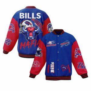 Mafia Bills Lets Go Buffalo Baseball Jacket 2025 Mafia Bills Lets Go Buffalo Baseball Jacket 2025