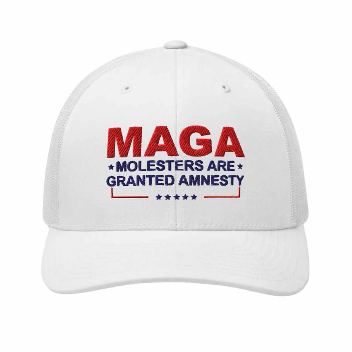 Maga Molesters Are Granted Amnesty Trucker Hat Maga Molesters Are Granted Amnesty Trucker Hat