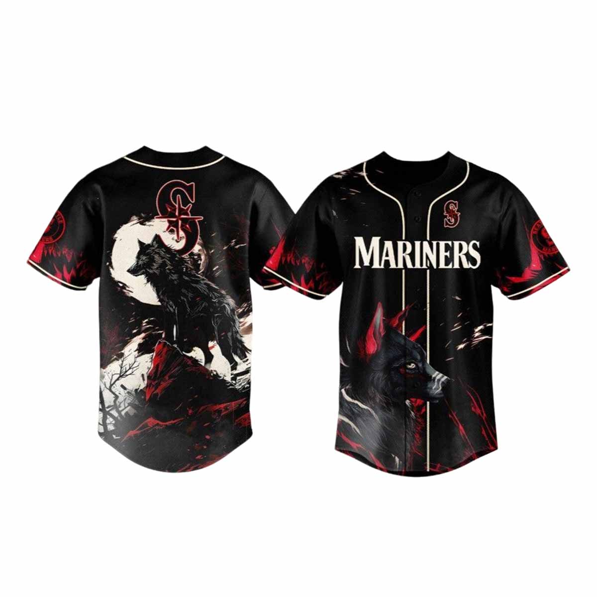Mariners Wolf Night Jersey 2025 Mariners Wolf Night Jersey 2025