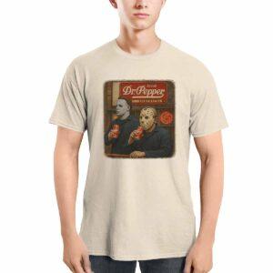 Michael Myers Jason Voorhees Drink Dr Pepper Good For Halloween Shirt