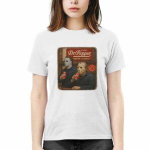 Michael Myers Jason Voorhees Drink Dr Pepper Good For Halloween Shirt