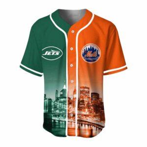 NY Mets x Jets Skyline Personalized Jersey