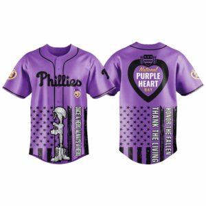 Phillies 2025 National Purple Heart Day Jersey
