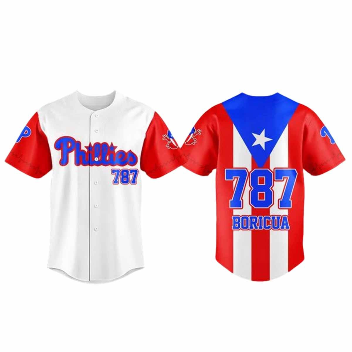 Phillies Puerto Rico Night Jersey 2025 Phillies Puerto Rico Night Jersey 2025