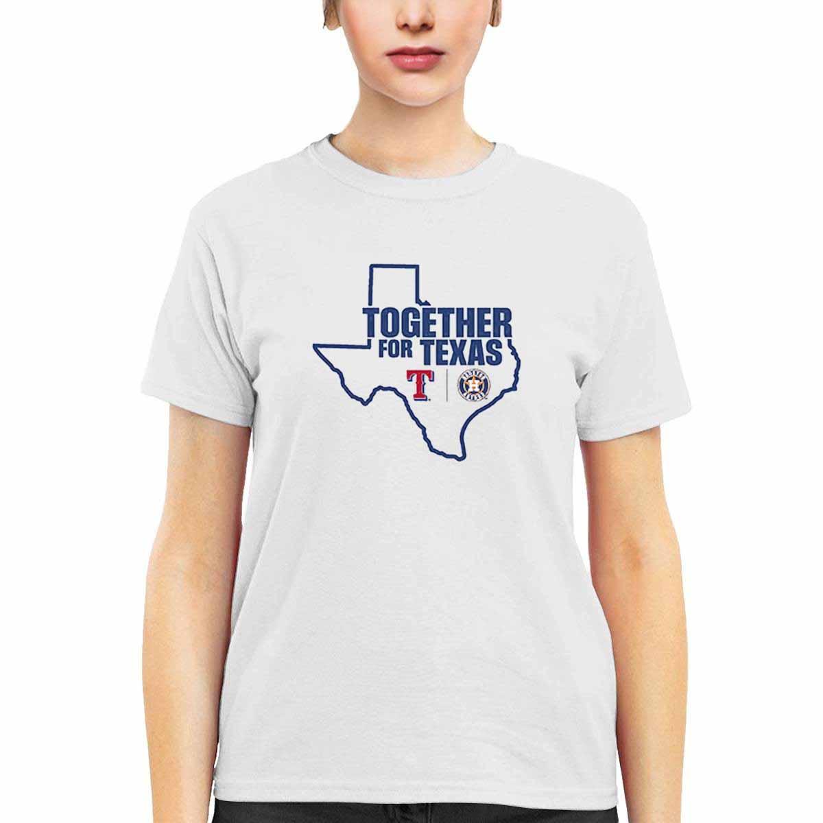 Rangers Astros Wearing Together For Texas Shirt Rangers Astros Wearing Together For Texas Shirt
