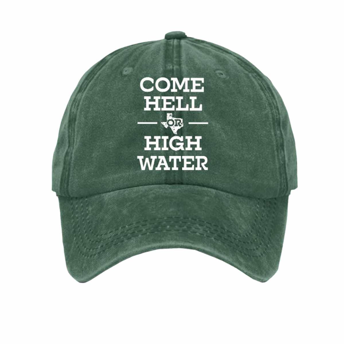 Retro Texas Strong Come Hell Or High Water Print Baseball Cap Retro Texas Strong Come Hell Or High Water Print Baseball Cap