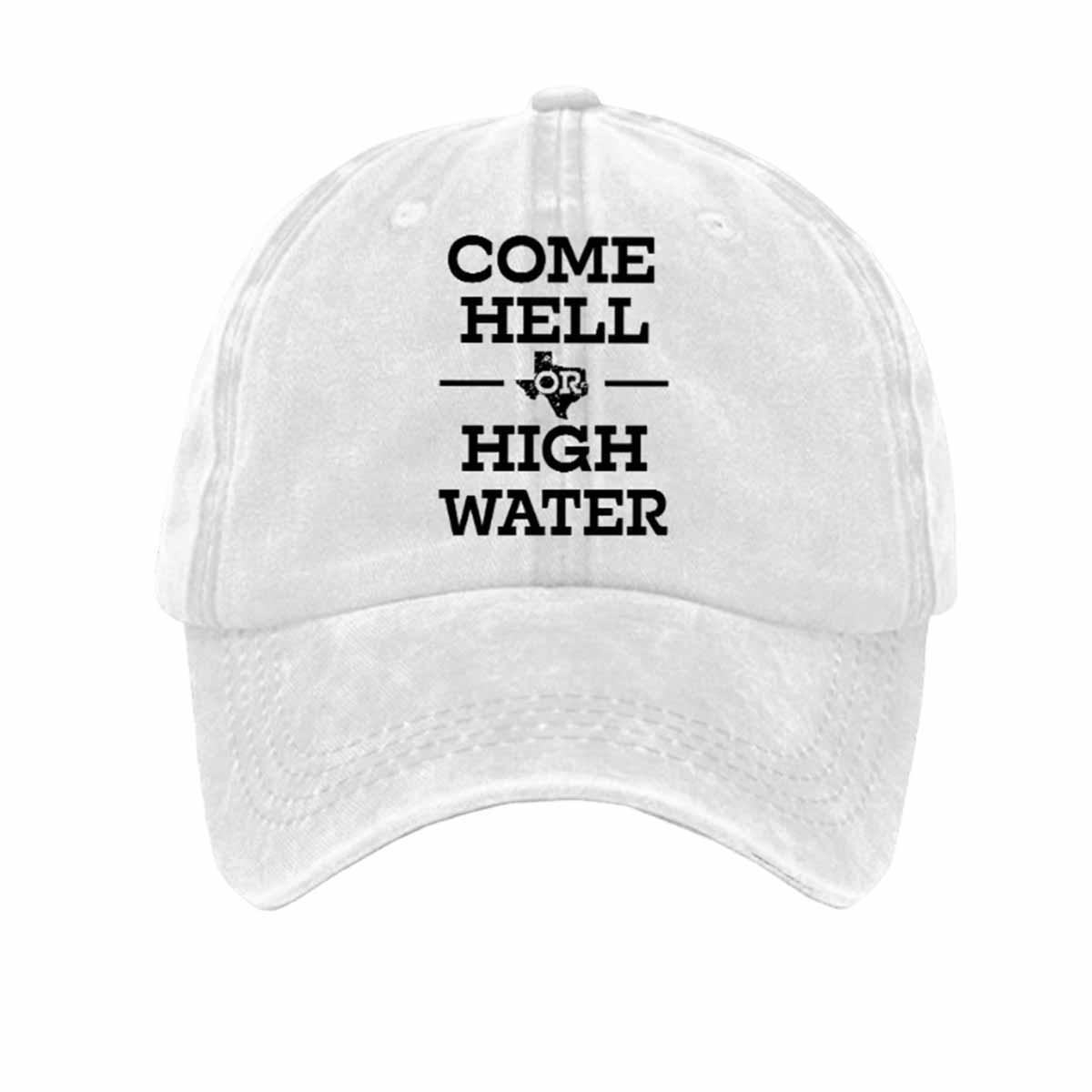 Retro Texas Strong Come Hell Or High Water Print Baseball Cap Retro Texas Strong Come Hell Or High Water Print Baseball Cap