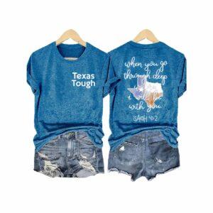 Retro Texas Tough When You Go Through Deep Waters T-Shirt 2 Retro Texas Tough When You Go Through Deep Waters T Shirt