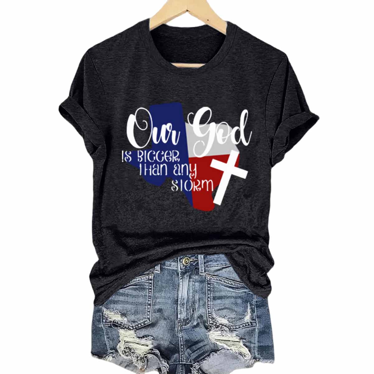 Texas Our God Is Bigger Than Any Storm Shirt Texas Our God Is Bigger Than Any Storm Shirt