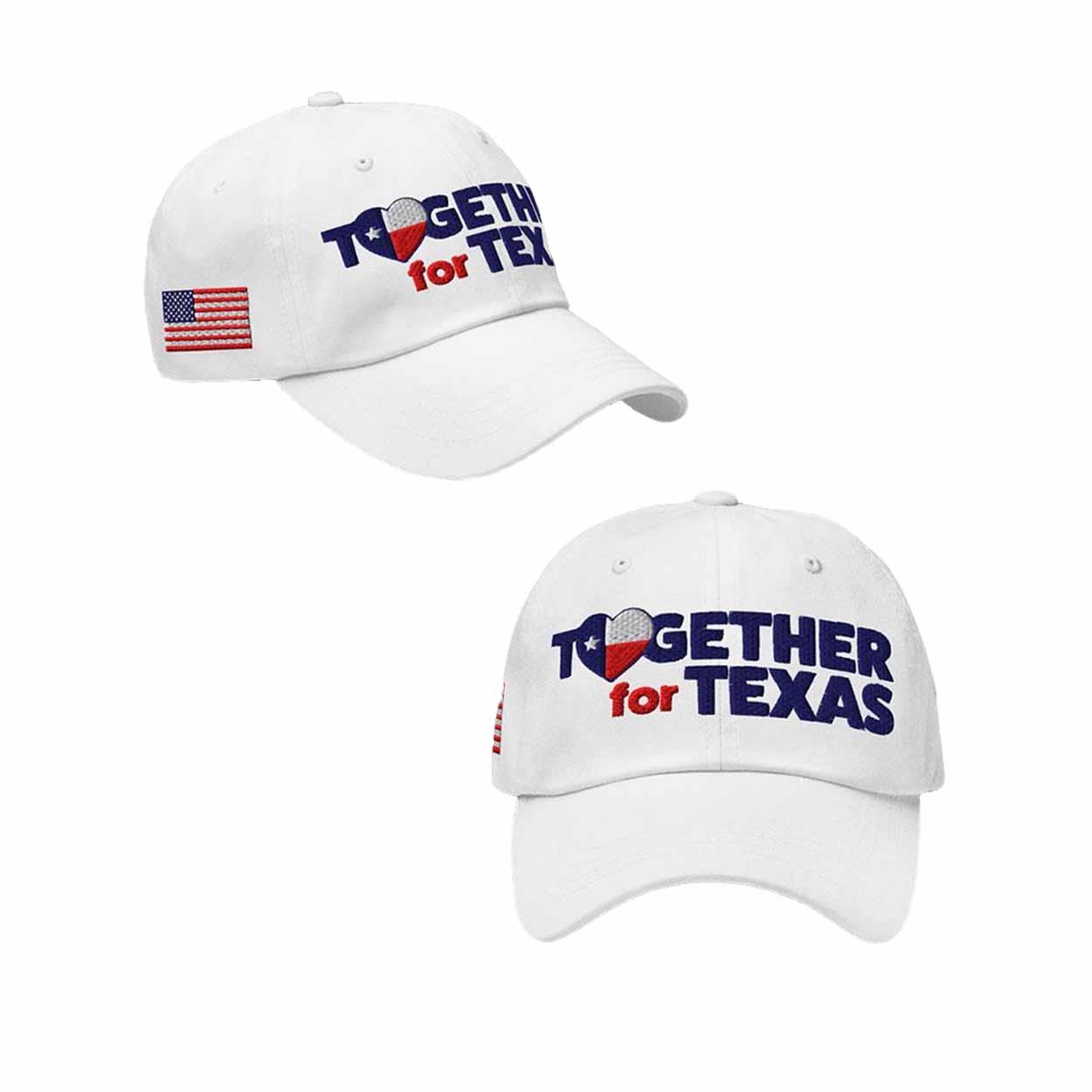 Together For Texas Baseball Cap Together For Texas Baseball Cap