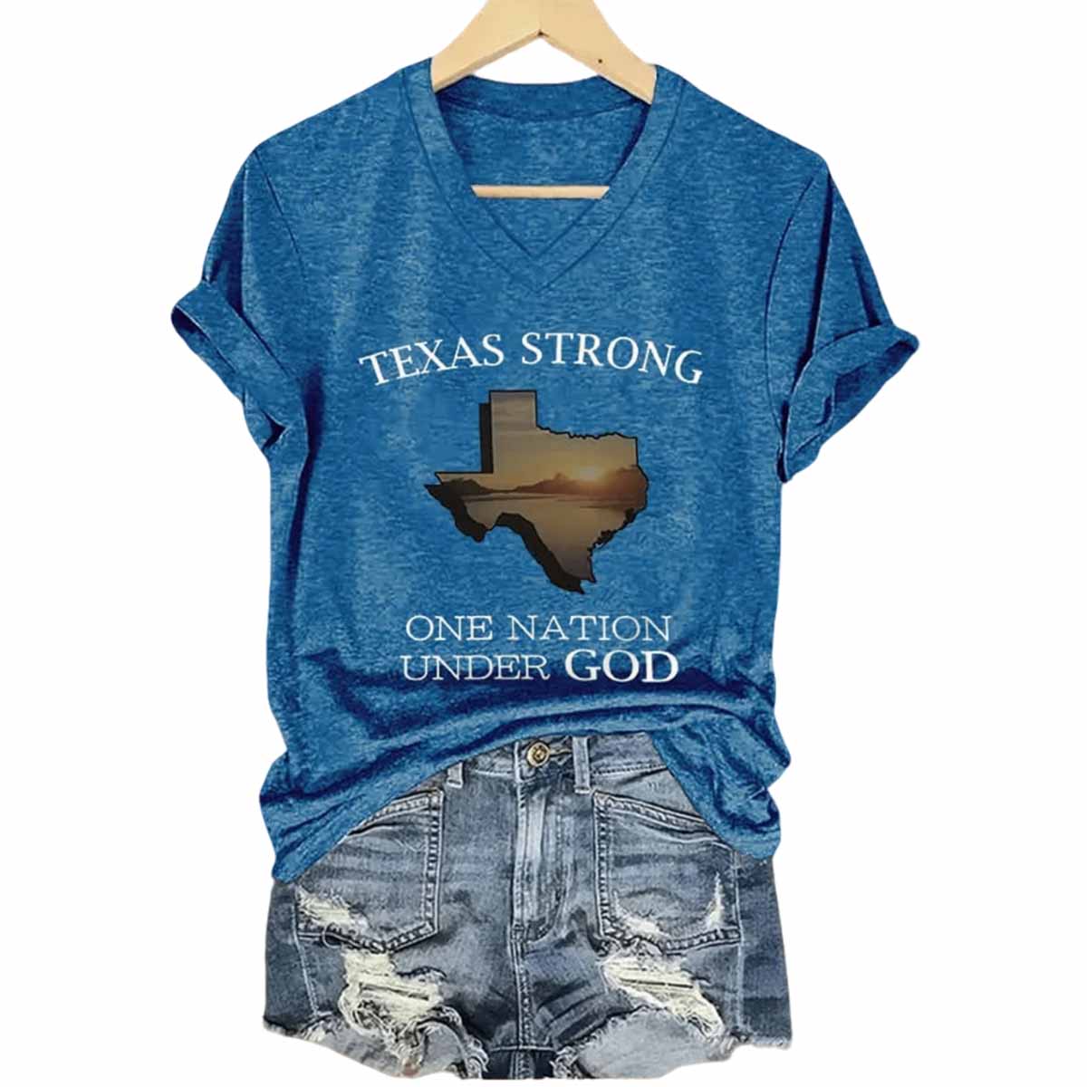 Women’s Texas Strong 2025 Printed T-Shirt Women’s Texas Strong 2025 Printed T-Shirt