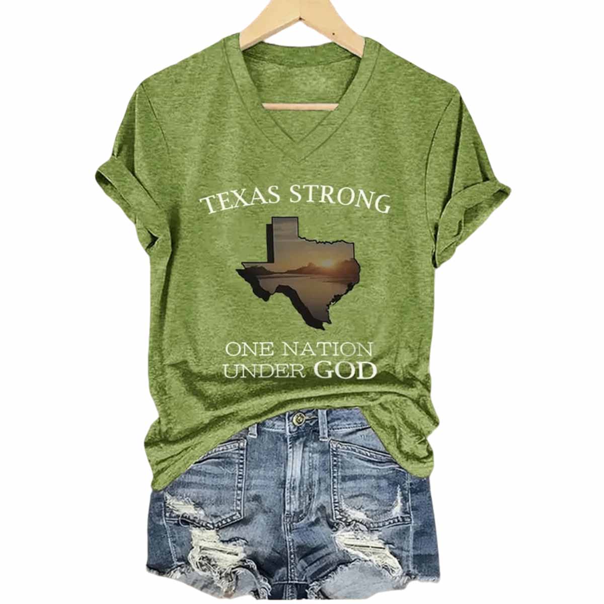 Women’s Texas Strong 2025 Printed T-Shirt Women’s Texas Strong 2025 Printed T-Shirt