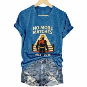 Women's Hulk Hogan No More Matches 1953 2025 Print V-Neck T-Shirt 2 Women's Hulk Hogan No More Matches 1953 2025 Print V Neck T Shirt