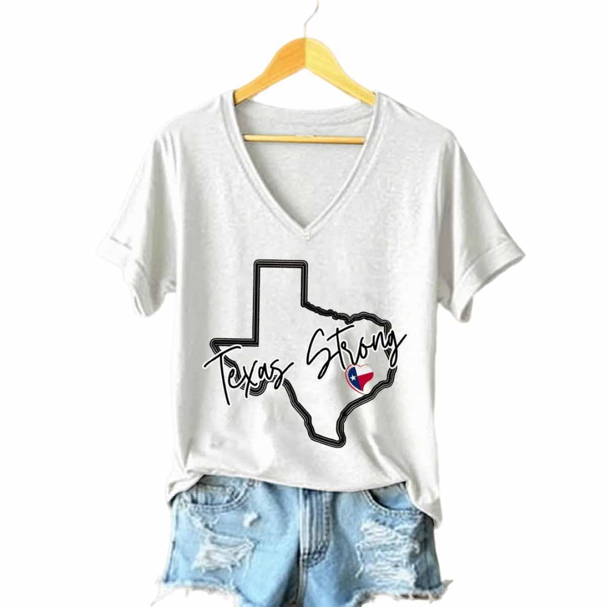 Women's Texas Strong 2025 Printed T Shirt Women's Texas Strong 2025 Printed T-Shirt