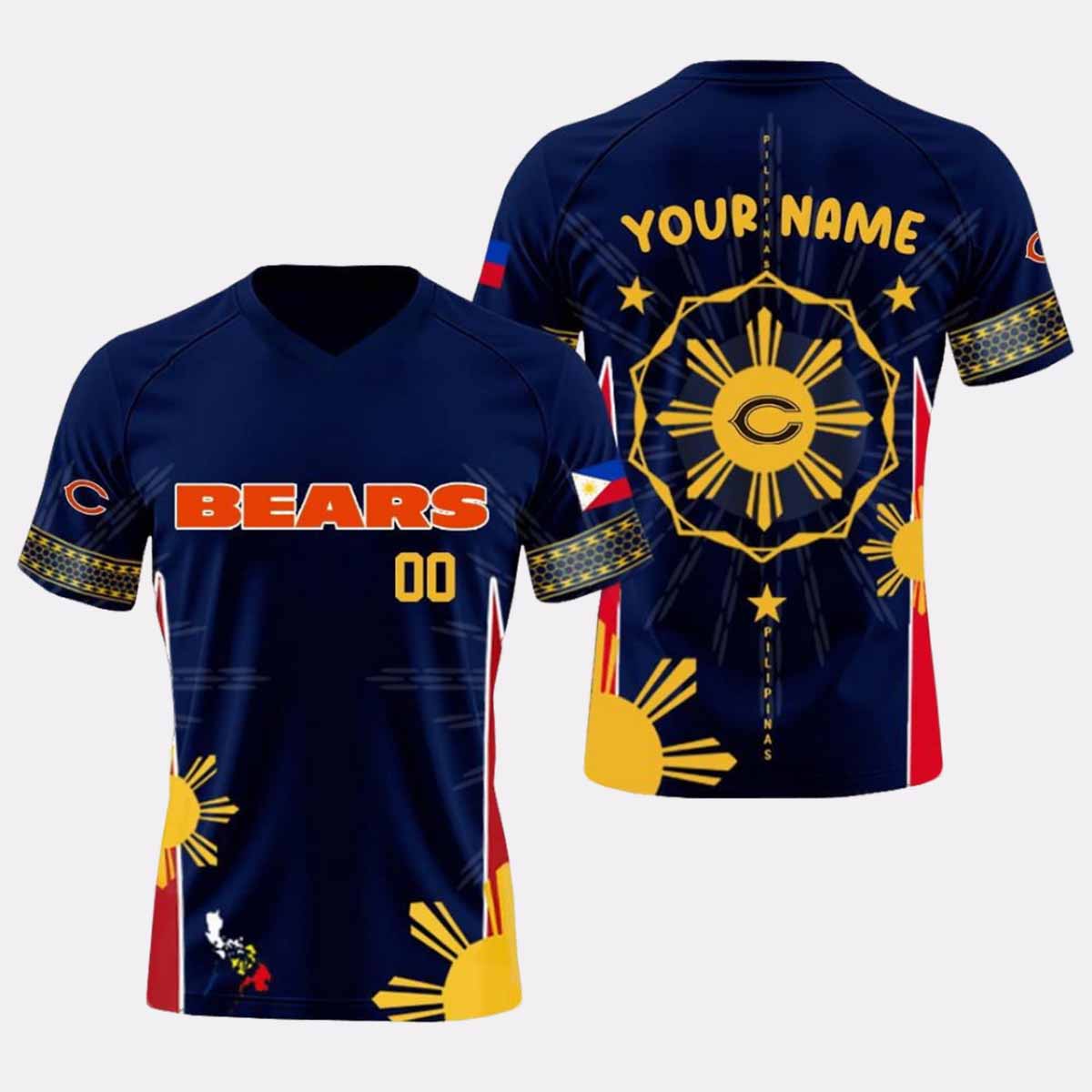 2025 Bears Filipino Heritage Night Football Jersey 2025 Bears Filipino Heritage Night Football Jersey