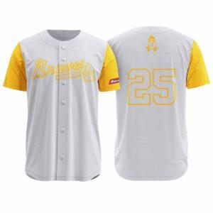 2025 Braves Childhood Cancer Awareness Day Jersey Giveaway
