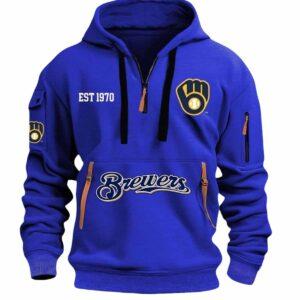 2025 Brewers Est 1970 Quarter Zip Hoodie